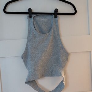 Gray Sleeveless Women's Top